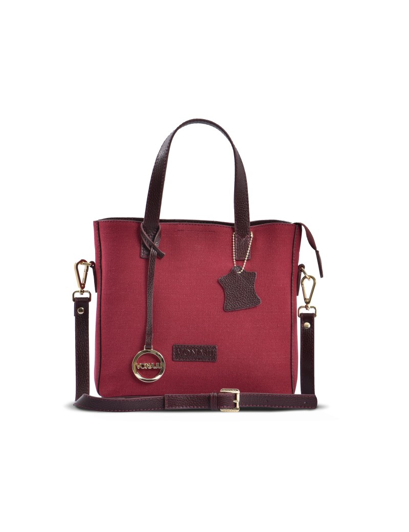 VONAJU DARK RED DAILY CARRYALL BAG